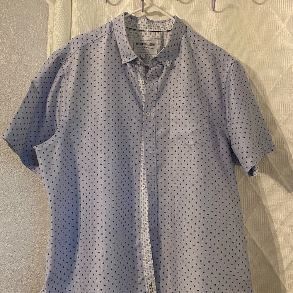 Old Navy Blue Casual Button Down Shirt